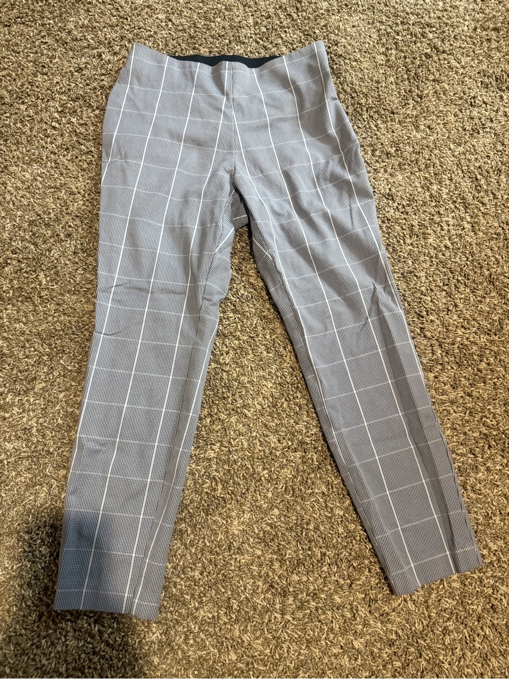 a new day Gray Windowpane Skinny Dress Pants
